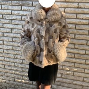 Genuine Mink fur jacket Size  S/M